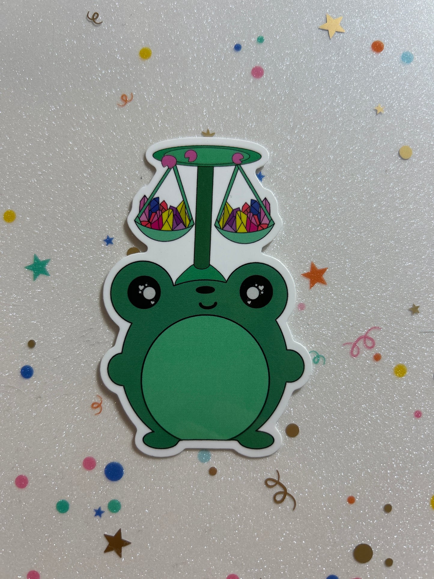 Krystal Frog Sticker