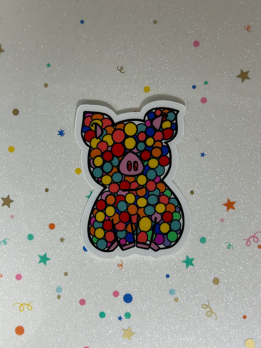 Pig Gumball Sticker