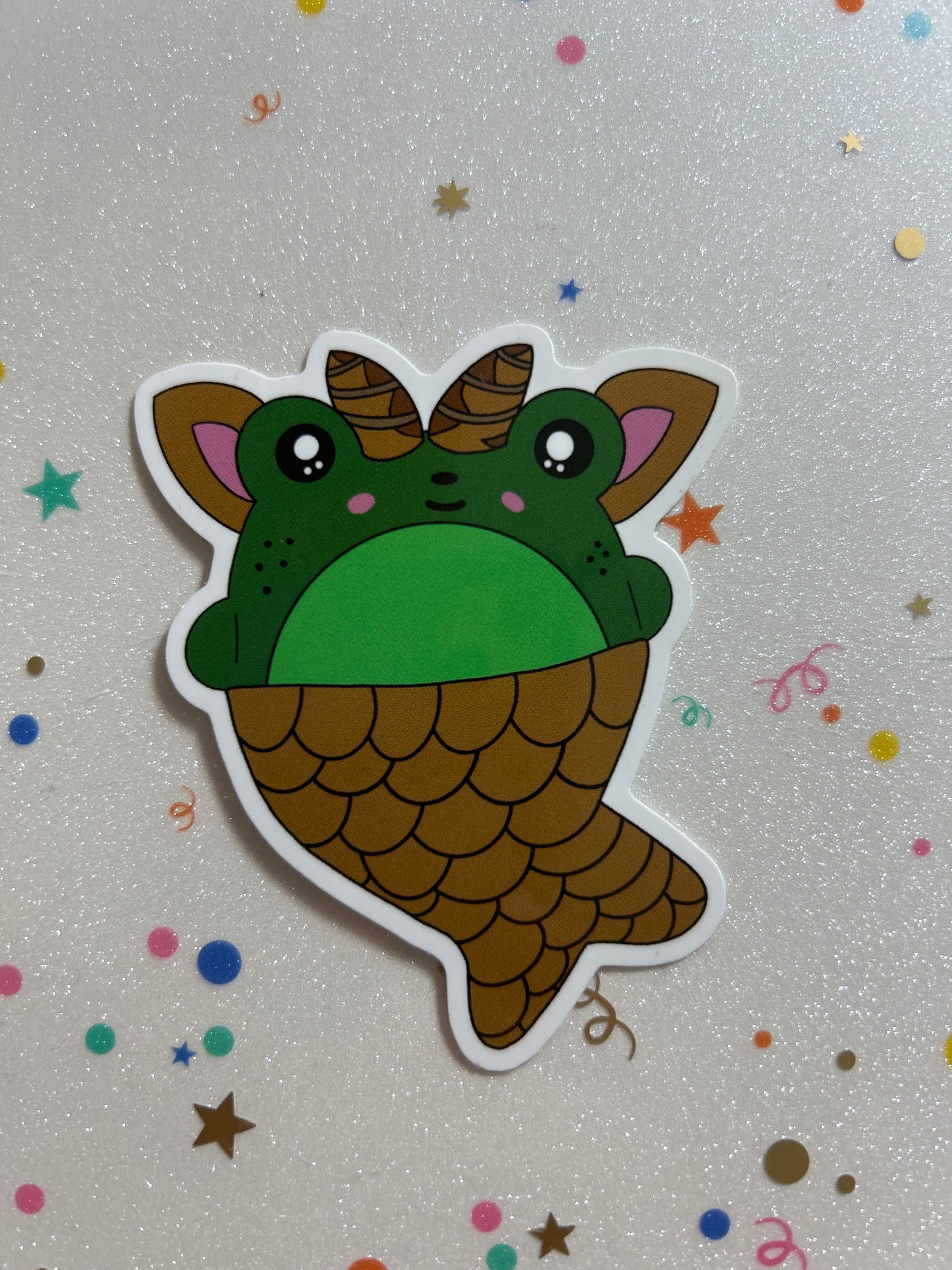 April The Frog Sticker