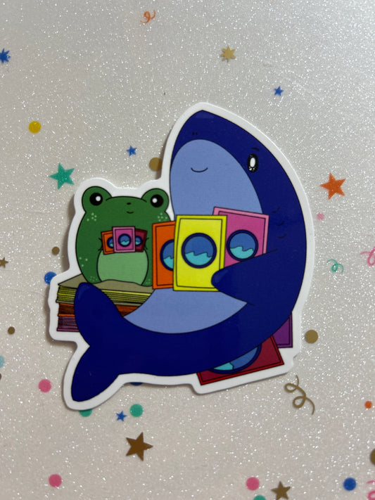 Froggie and Sharkie Sticker