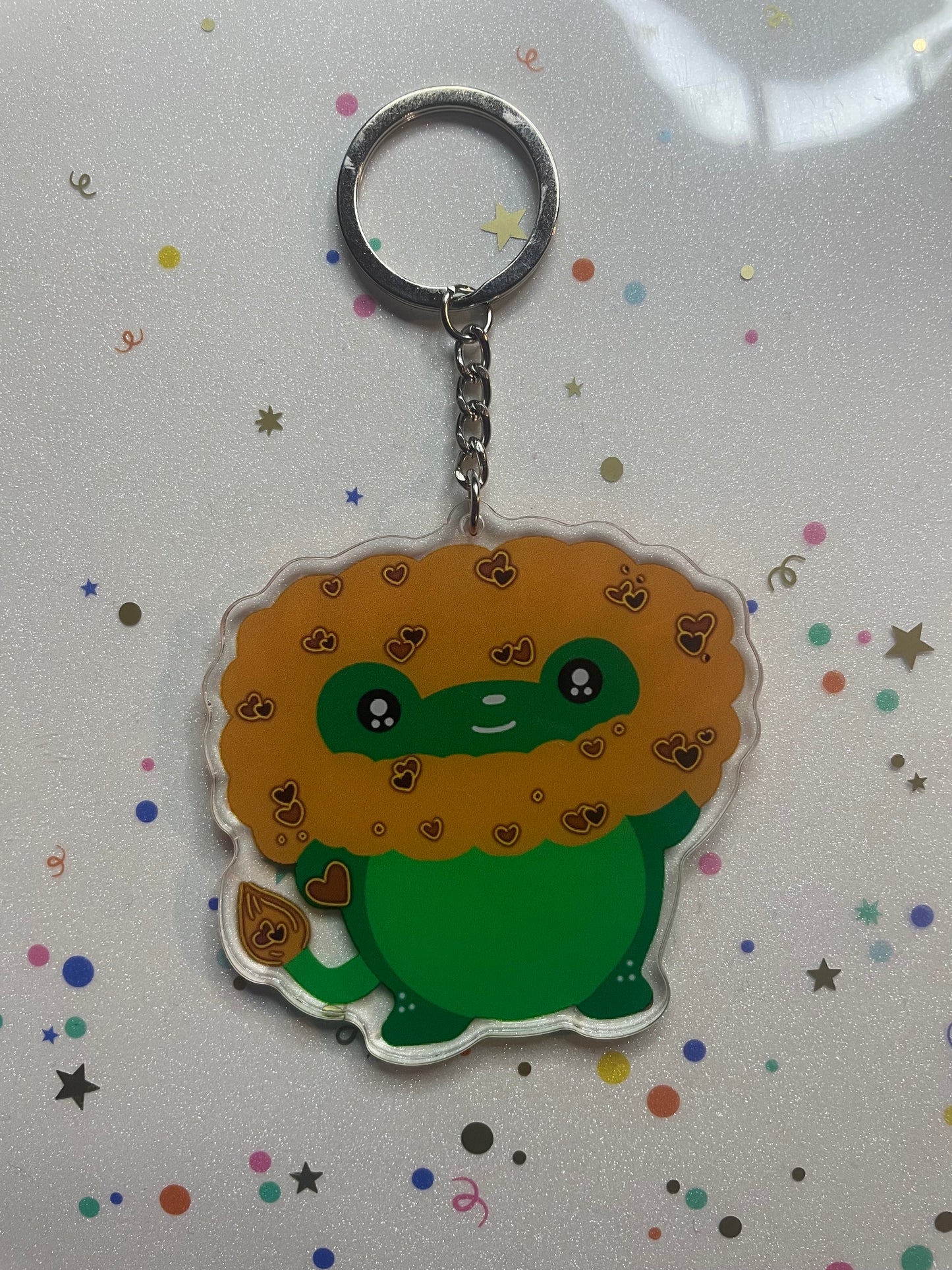 Leo the lion  frog keychain