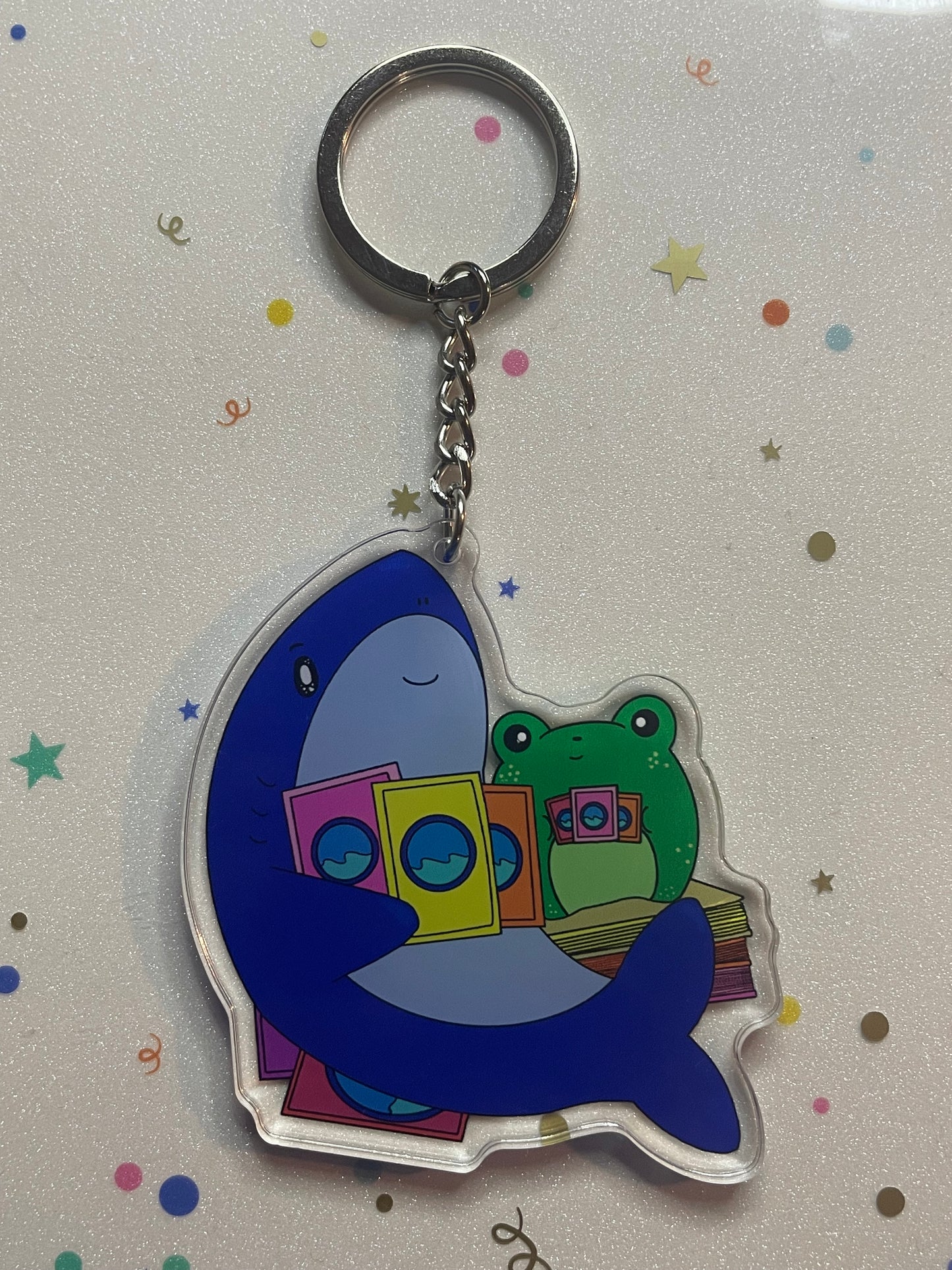 froggie and Sharkie Keychain