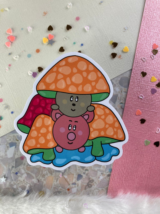 Mushroom Baby Sticker