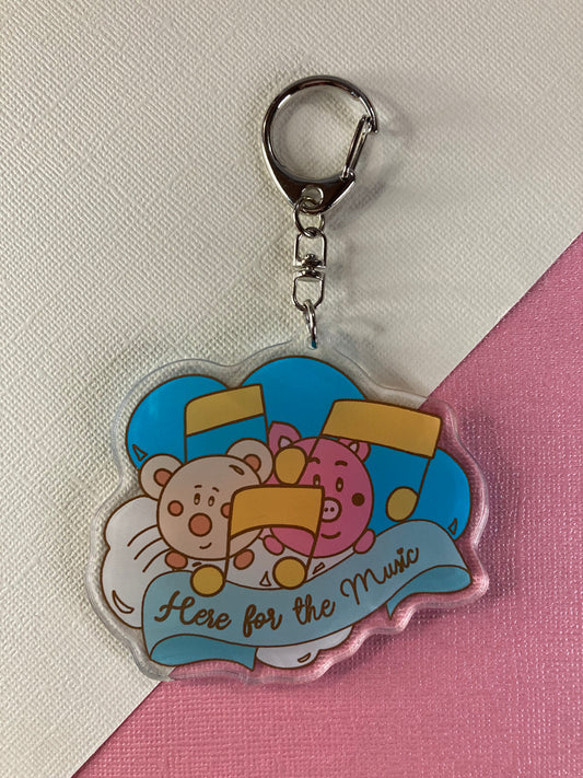 Music Cloud Acrylic Keychain