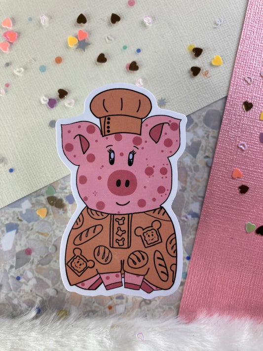 Bakery Pig Sticker