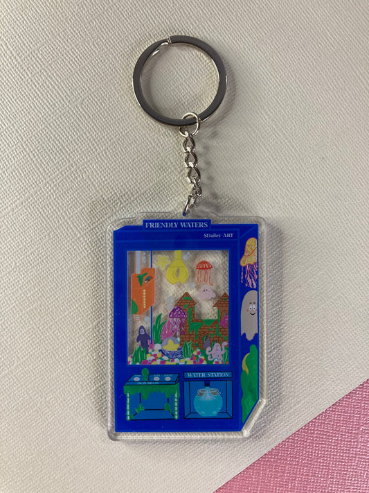 Fish Tank vending machine Keychain