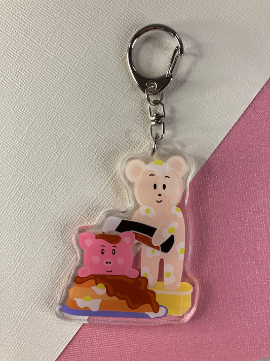 Breakfast Buddies Acrylic Keychain